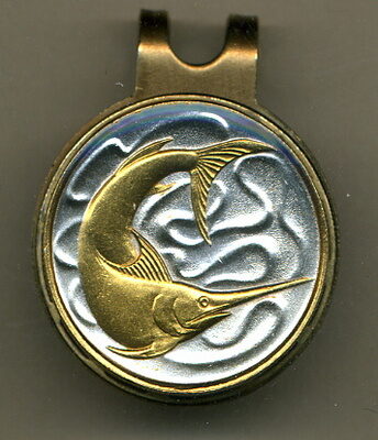 Singapore 20 Cent "Swordfish" Two Tone Coin Golf Ball Marker