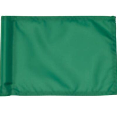 Small Plain Practice Green Flags - Set of 9 Flags