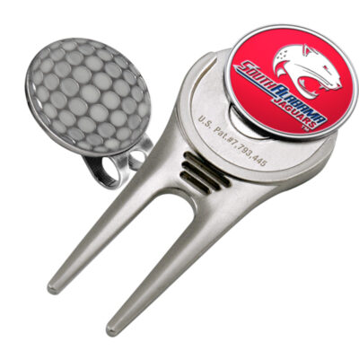 South Alabama Jaguars Divot Tool Hat Clip with Golf Ball Marker (Set of 2)