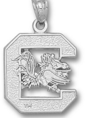 South Carolina Gamecocks "C Gamecock" Pendant - Sterling Silver Jewelry