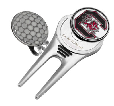 South Carolina Gamecocks Divot Tool Hat Clip with Golf Ball Marker (Set of 2)