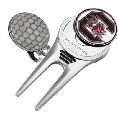 South Carolina Gamecocks Divot Tool Hat Clip with Golf Ball Marker (Set of 2)