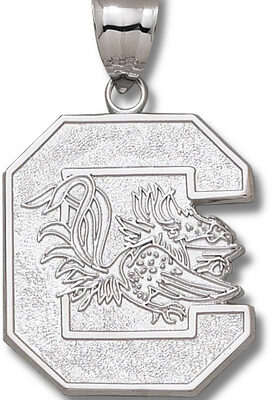 South Carolina Gamecocks Gaint "C Gamecock" Pendant - Sterling Silver Jewelry