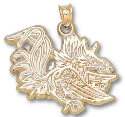 South Carolina Gamecocks "Gamecock" 3/4" Pendant - 10KT Gold Jewelry