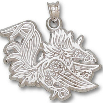 South Carolina Gamecocks "Gamecock" 3/4" Pendant - Sterling Silver Jewelry