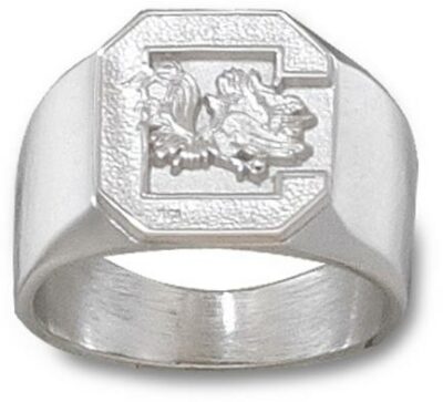 South Carolina Gamecocks "Gamecock" Men's Ring Size 10 1/2 - Sterling Silver Jewelry