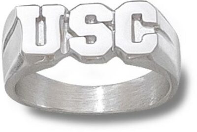 South Carolina Gamecocks "USC" Men's Ring Size 10 - Sterling Silver Jewelry