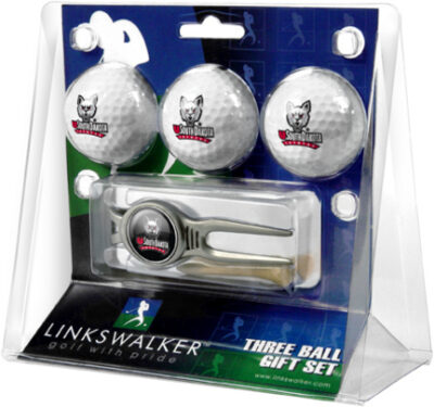 South Dakota Coyotes 3 Ball Golf Gift Pack with Kool Tool