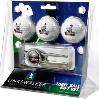 South Dakota Coyotes 3 Ball Golf Gift Pack with Kool Tool