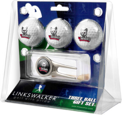 South Dakota Coyotes 3 Golf Ball Gift Pack with Cap Tool