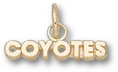 South Dakota Coyotes "Coyotes" Charm - 10KT Gold Jewelry