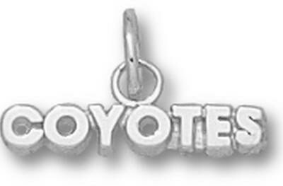 South Dakota Coyotes "Coyotes" Charm - Sterling Silver Jewelry