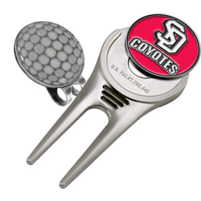 South Dakota Coyotes Divot Tool Hat Clip with Golf Ball Marker (Set of 2)