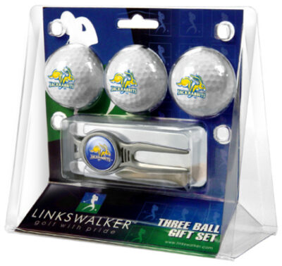 South Dakota State Jackrabbits 3 Ball Golf Gift Pack with Kool Tool