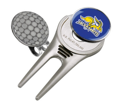 South Dakota State Jackrabbits Divot Tool Hat Clip with Golf Ball Marker (Set of 2)