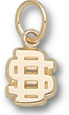 South Dakota State Jackrabbits "SD" 1/4" Charm - 10KT Gold Jewelry