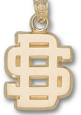 South Dakota State Jackrabbits "SD" Pendant - 14KT Gold Jewelry