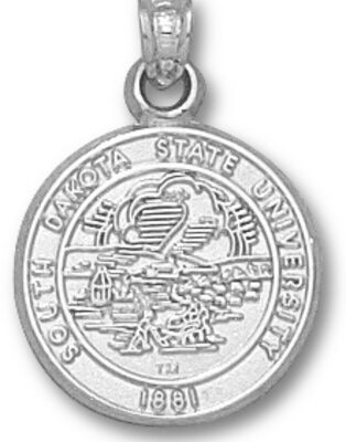 South Dakota State Jackrabbits "Seal" Pendant - Sterling Silver Jewelry