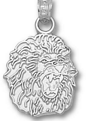 Southeastern Louisiana Lions "Lion Head" 5/8" Pendant - Sterling Silver Jewelry