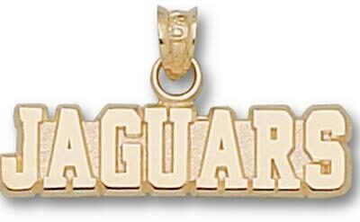 Southern A & M Jaguars "Jaguars" 1/4" Pendant - 10KT Gold Jewelry