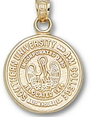 Southern A & M Jaguars "Seal" Pendant - 10KT Gold Jewelry