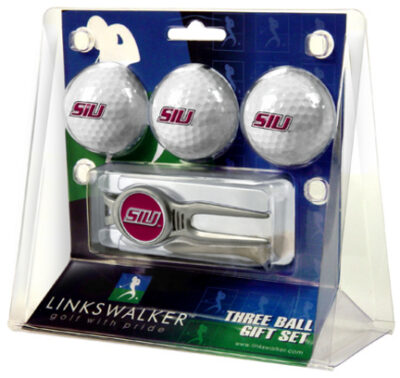 Southern Illinois Salukis 3 Ball Golf Gift Pack with Kool Tool