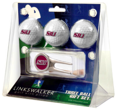 Southern Illinois Salukis 3 Golf Ball Gift Pack with Cap Tool