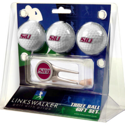 Southern Illinois Salukis 3 Golf Ball Gift Pack with Cap Tool