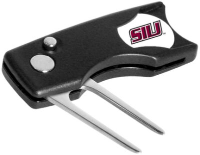 Southern Illinois Salukis Spring Action Divot Tool with Golf Ball Marker (Set of 2)