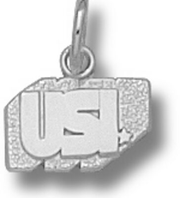 Southern Indiana Screaming Eagles "USI" 1/4" Charm - Sterling Silver Jewelry