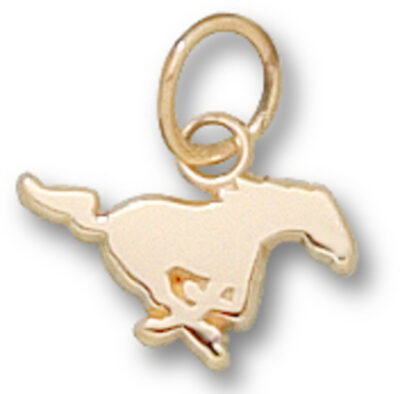 Southern Methodist (SMU) Mustangs "Mustang" 1/4" Charm - 10KT Gold Jewelry