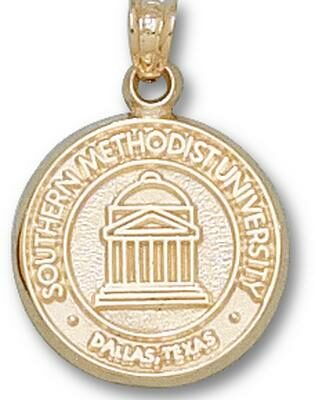 Southern Methodist (SMU) Mustangs New "Seal" Pendant - 10KT Gold Jewelry