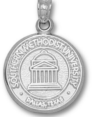 Southern Methodist (SMU) Mustangs New "Seal" Pendant - Sterling Silver Jewelry