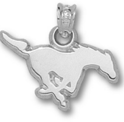 Southern Methodist (SMU) Mustangs "Running Mustang" Pendant - Sterling Silver Jewelry