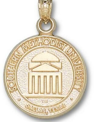 Southern Methodist (SMU) Mustangs "Seal" Pendant - 10KT Gold Jewelry