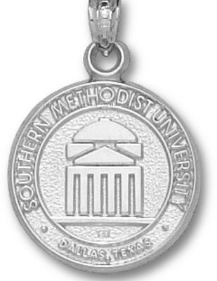 Southern Methodist (SMU) Mustangs "Seal" Pendant - Sterling Silver Jewelry