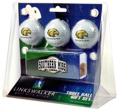 Southern Mississippi Golden Eagles 3 Ball Gift Pack with Hat Clip