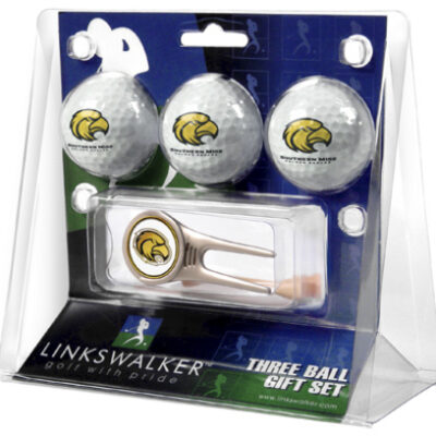 Southern Mississippi Golden Eagles 3 Golf Ball Gift Pack with Cap Tool