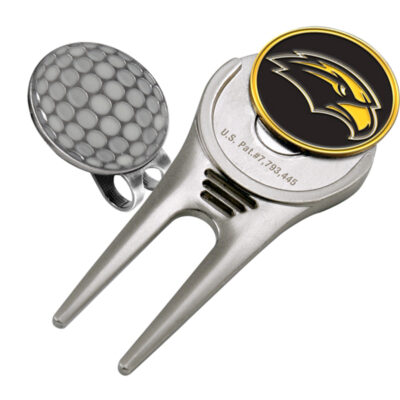 Southern Mississippi Golden Eagles Divot Tool Hat Clip with Golf Ball Marker (Set of 2)