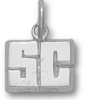 Spelman Jaguars "SC" 1/4" Charm - Sterling Silver Jewelry