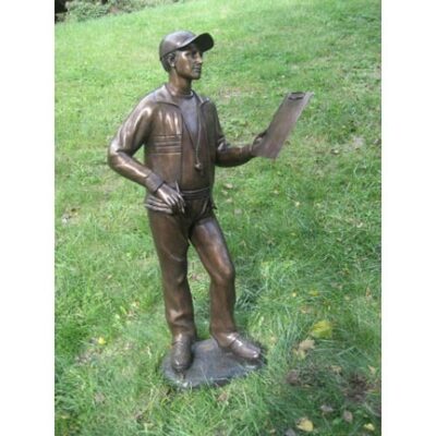 "Sports Coach" Limited Edition Bronze Garden Statue - Approx. 63" High