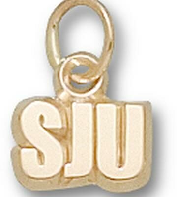 St. Joseph's Hawks "SJU" 3/16" Charm - 10KT Gold Jewelry