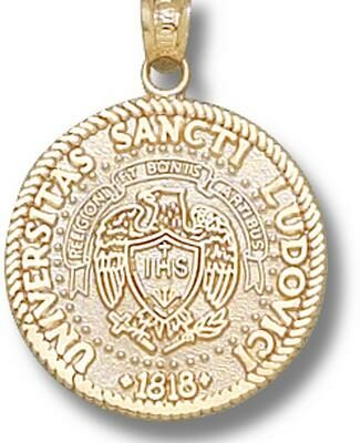 St. Louis Billikens "Official Seal" 3/4" Pendant - 10KT Gold Jewelry