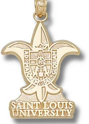 St. Louis Billikens "St. Louis University Fleur De Lis" Pendant - 10KT Gold Jewelry