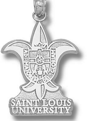 St. Louis Billikens "St. Louis University Fleur De Lis" Pendant - Sterling Silver Jewelry