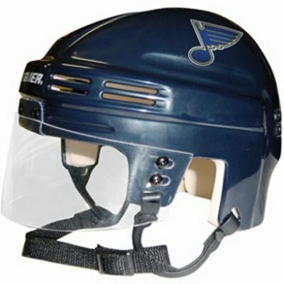 St. Louis Blues NHL Authentic Mini Hockey Helmet from Bauer (Blue)