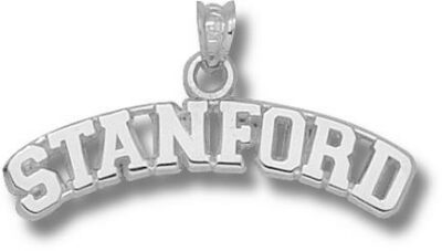 Stanford Cardinal Arched "Stanford" Pendant - Sterling Silver Jewelry