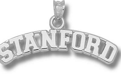 Stanford Cardinal Arched "Stanford" Pendant - Sterling Silver Jewelry