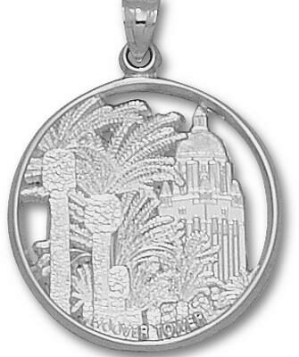 Stanford Cardinal "Hoover Tower" Pendant - Sterling Silver Jewelry