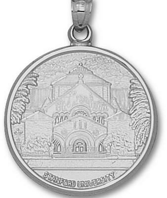 Stanford Cardinal "Palm Drive Church" Pendant - Sterling Silver Jewelry